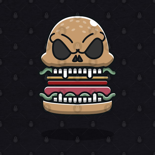 spooky hamburger by fflat hds